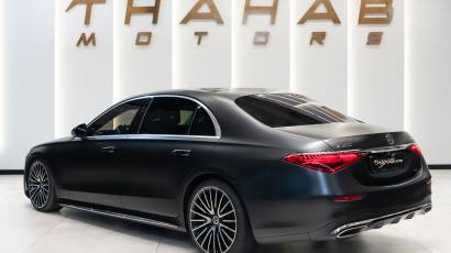 Mercedes-Benz S-Class S 500 4Matic - 2021 - Black - White - Thahab Motors Luxury Car Dealership Dubai