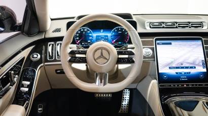 Mercedes-Benz S-Class S 500 4Matic - 2021 - Black - White - Thahab Motors Luxury Car Dealership Dubai