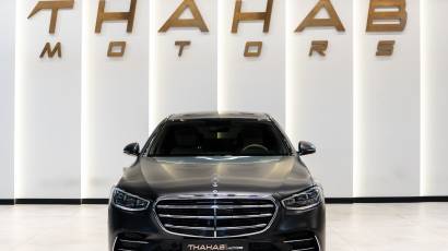 Mercedes-Benz S-Class S 500 4Matic - 2021 - Black - White - Thahab Motors Luxury Car Dealership Dubai